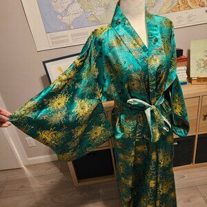 Vintage Reversible Silk Brocade Kimono